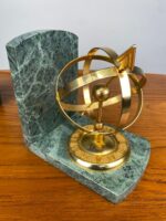 Vintage Brass & Marble Armillary Sphere Bookends - Image 5